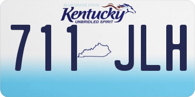 KY license plate 711JLH