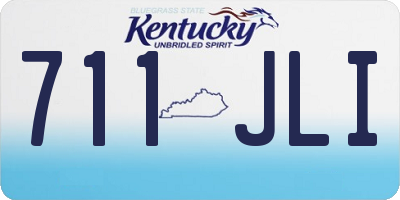KY license plate 711JLI