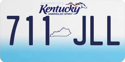 KY license plate 711JLL