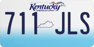 KY license plate 711JLS