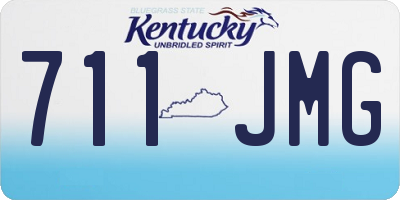 KY license plate 711JMG