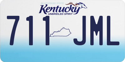 KY license plate 711JML