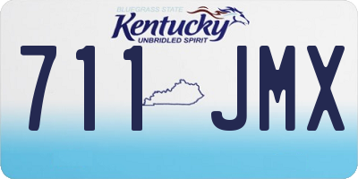 KY license plate 711JMX