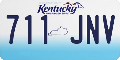 KY license plate 711JNV