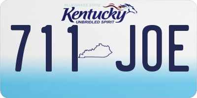 KY license plate 711JOE