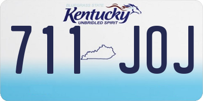 KY license plate 711JOJ