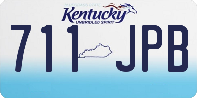 KY license plate 711JPB