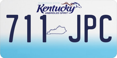 KY license plate 711JPC