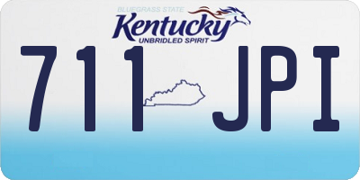 KY license plate 711JPI