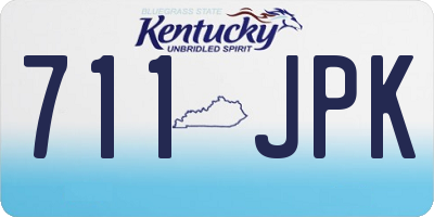 KY license plate 711JPK