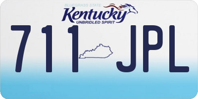 KY license plate 711JPL