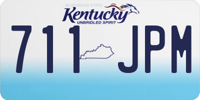 KY license plate 711JPM