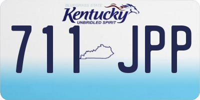 KY license plate 711JPP