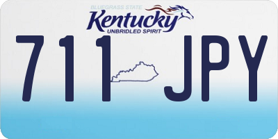 KY license plate 711JPY