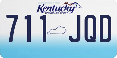 KY license plate 711JQD