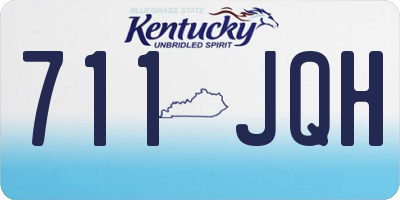 KY license plate 711JQH