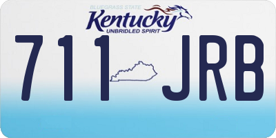 KY license plate 711JRB