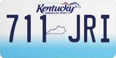 KY license plate 711JRI