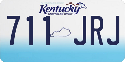 KY license plate 711JRJ