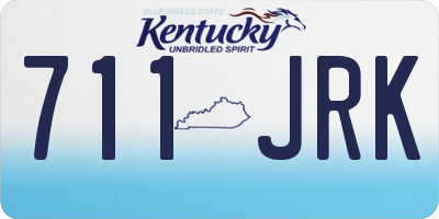 KY license plate 711JRK