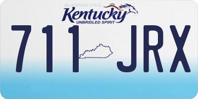 KY license plate 711JRX
