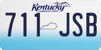 KY license plate 711JSB