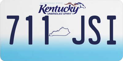 KY license plate 711JSI