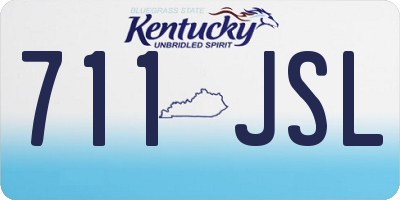 KY license plate 711JSL