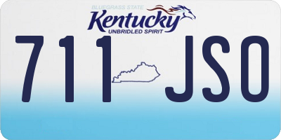 KY license plate 711JSO