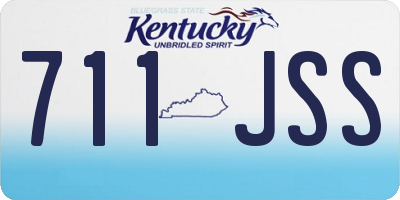 KY license plate 711JSS