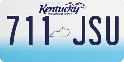 KY license plate 711JSU