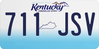 KY license plate 711JSV