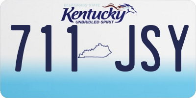 KY license plate 711JSY