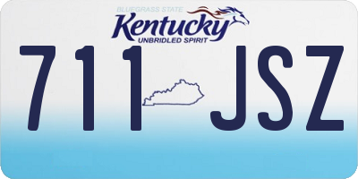 KY license plate 711JSZ