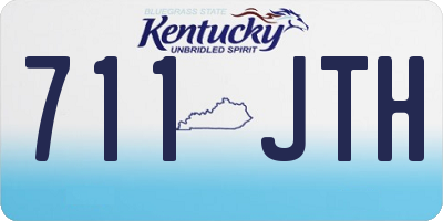 KY license plate 711JTH