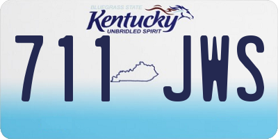KY license plate 711JWS