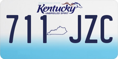 KY license plate 711JZC