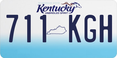 KY license plate 711KGH