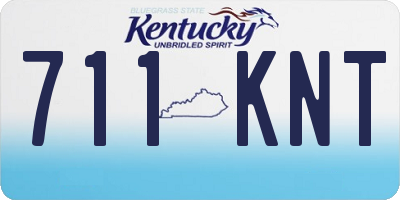 KY license plate 711KNT