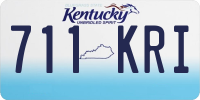 KY license plate 711KRI