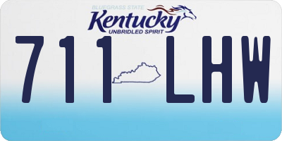KY license plate 711LHW