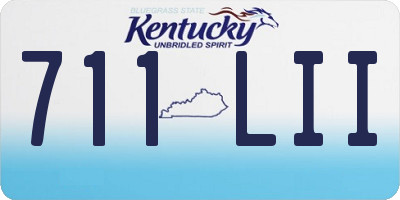 KY license plate 711LII