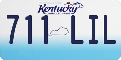 KY license plate 711LIL