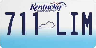 KY license plate 711LIM