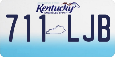 KY license plate 711LJB