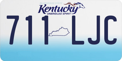 KY license plate 711LJC