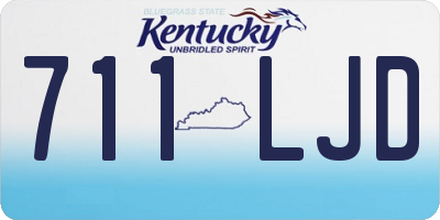 KY license plate 711LJD