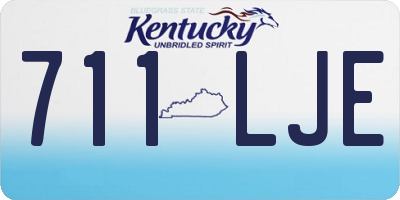 KY license plate 711LJE