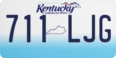 KY license plate 711LJG