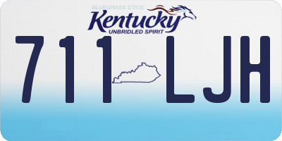 KY license plate 711LJH